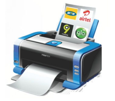recharge card and data card printing